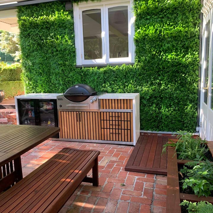 Designer Plants - Wholesale Artificial plant - Lush Fern Artificial Green Wall 40" x 40" 11SQ FT Commercial Grade UV Resistant18