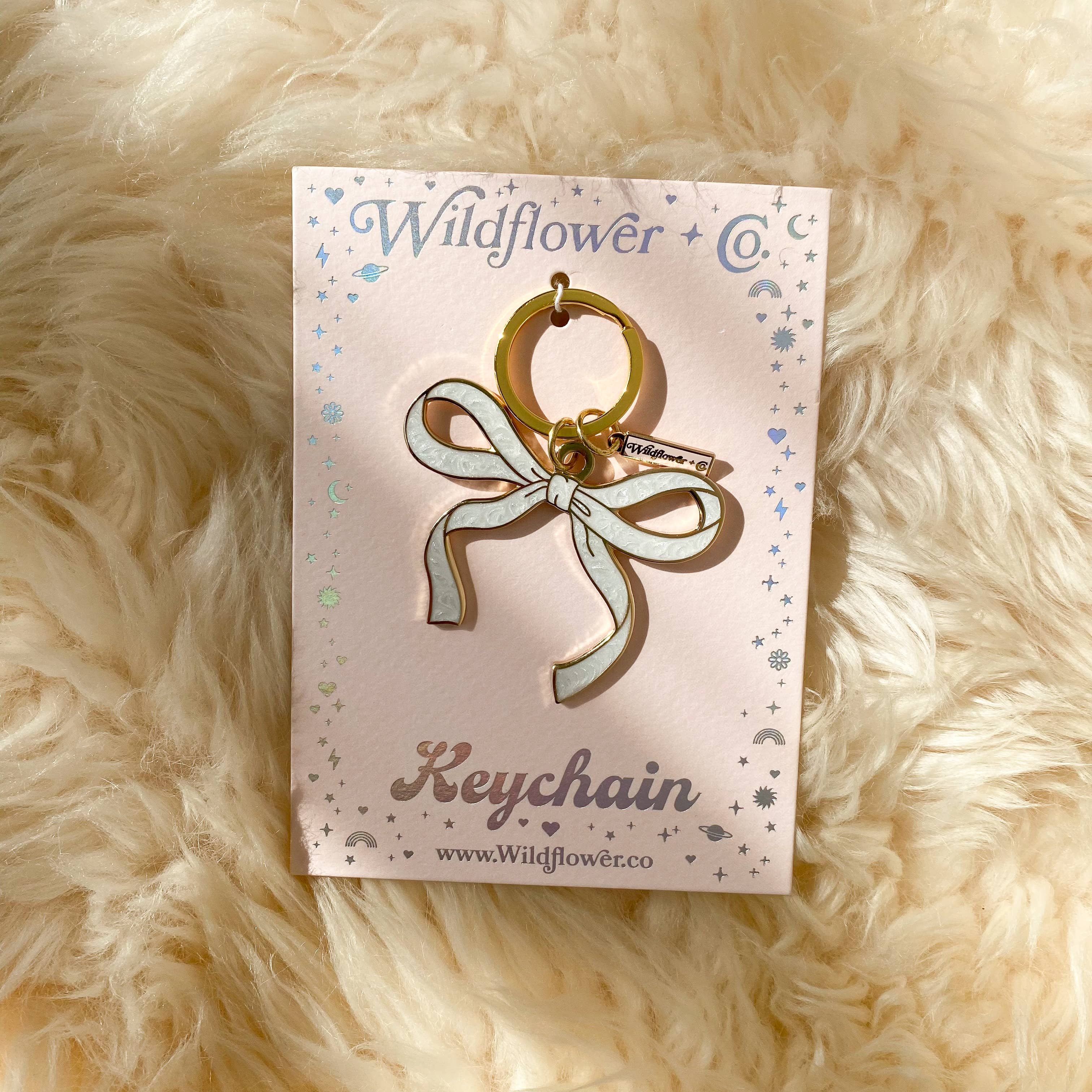 Wildflower + Co. - Wholesale Keychain – Women's - Bow Enamel Keychain - All Colors8