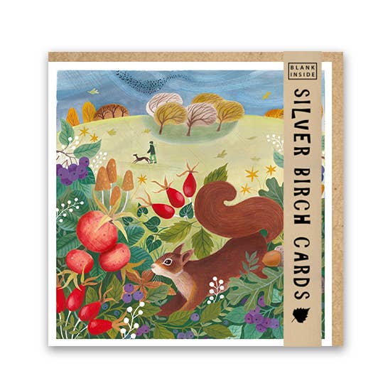 Silver Birch Cards – wholesale Everyday greeting card – Blank Greeting Card ''Autumn Squirrel"2