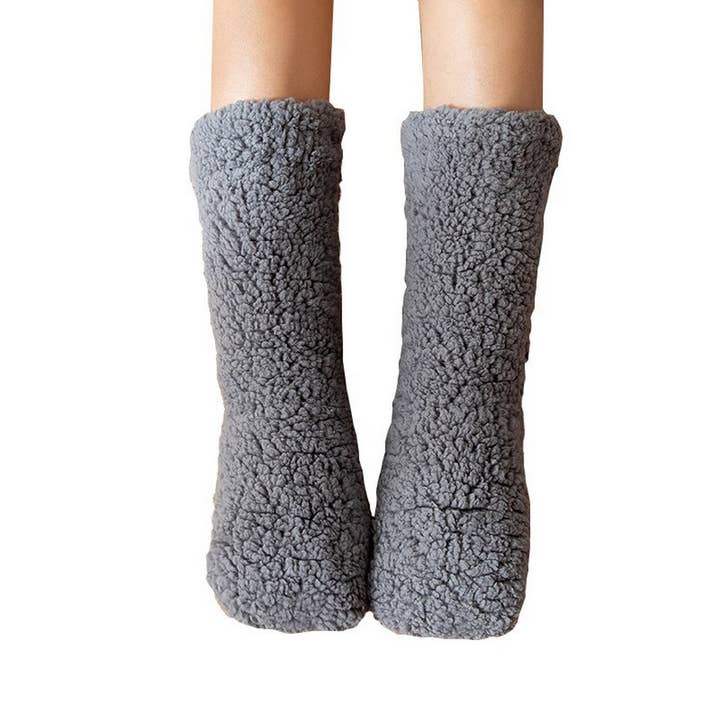 ACCITY - Wholesale Socks - Women's - WINTER WARM LEG COVERS PLUSH INDOOR SLIPPERS_CWMS07068