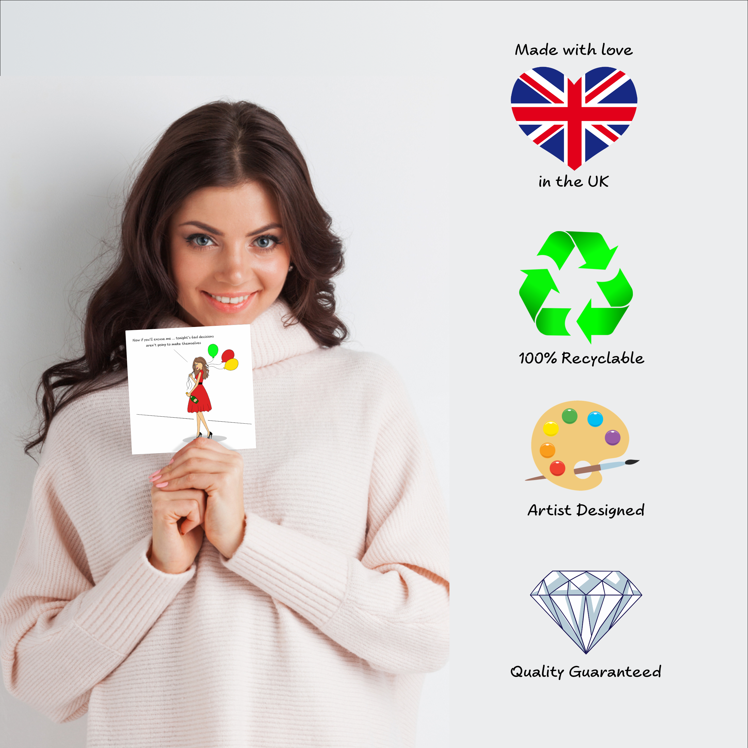 Swizzoo Cards – wholesale Birthday card – Funny Birthday Card Friendship Female Girl Friend Mum Humorous Party Cheeky BFF SWIZZOO4