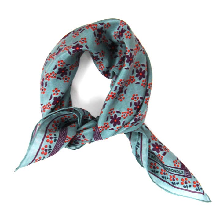 Les Belles Vagabondes - Wholesale Head Scarf - Women's - Mini Natasha Prune Purple1