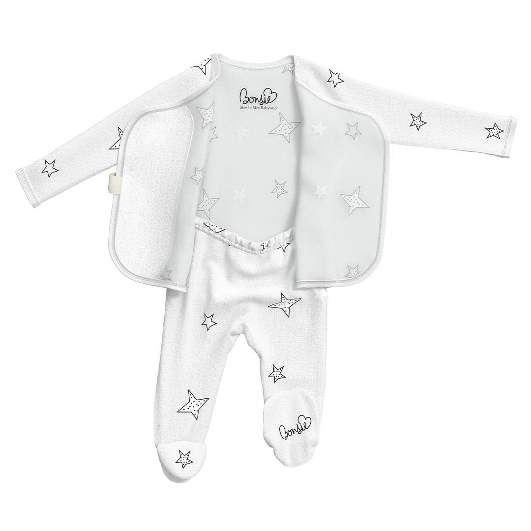 Bonsie Skin to Skin Babywear - Wholesale Bodysuit (Footed) - Baby - Footie - Stars6