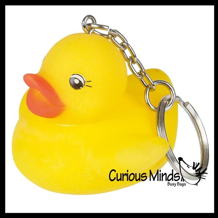 Curious Minds Toys - Wholesale Keychain – Child - 1 Rubber Ducky - Keychain Duck Toy - Decoration Duckie Clip 6