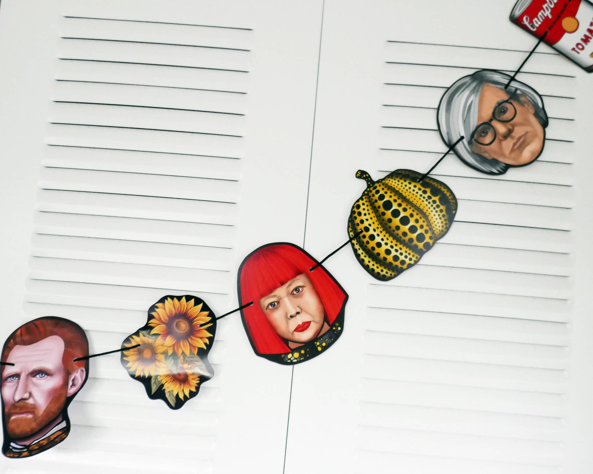 THE PAPER IDOLL – Großhandel Wimpel/Girlande – Girlande und Banner von Iconic Artists, Wimpelkette, Kunstdekoration für Partys8