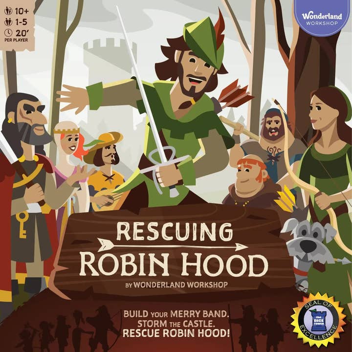 Rescuing Robin Hood - Cooperative Fantasy Board Game for Family, Adults & Children (1-5 Players, Ages 10+) for wholesale by Poggers