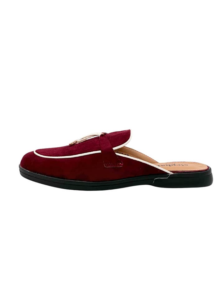 camel Suede mules with rope and metal detail QQ-247 for wholesale on Faire3