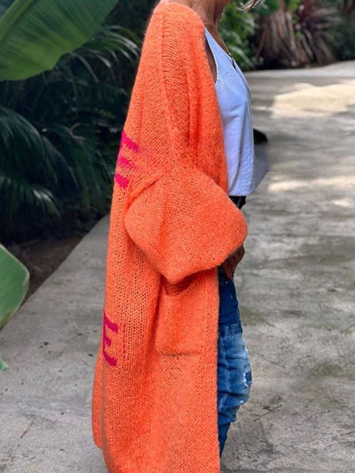 Mccolin - Wholesale Cardigan - Women's - Love & Peace Graphic Cardigan1