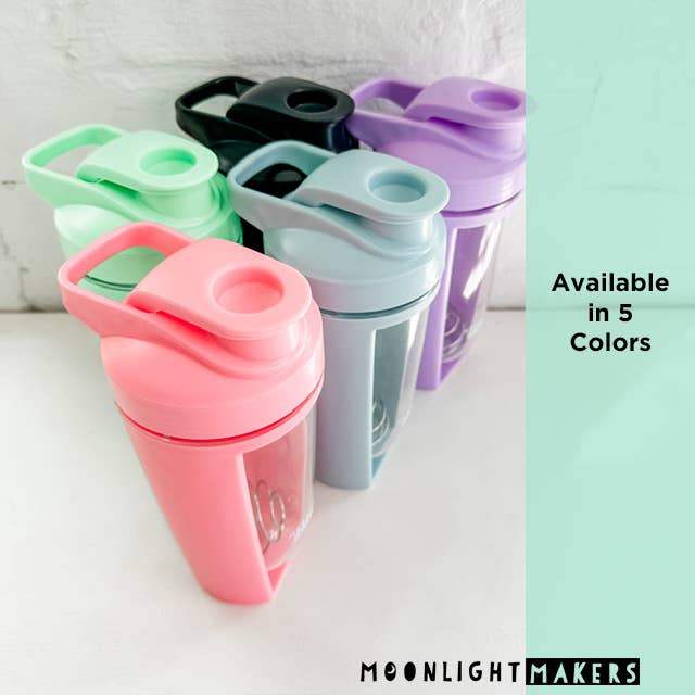 Moonlight Makers - Wholesale Water Bottle - Cute Protein Shaker Bottles - 5 Colors - Gym, Yoga, Fitness7
