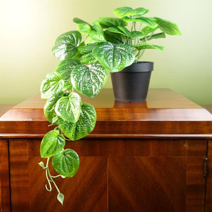 35cm Artificial Trailing Look Potted Pothos Plant for wholesale by Leaf Design UK LTD