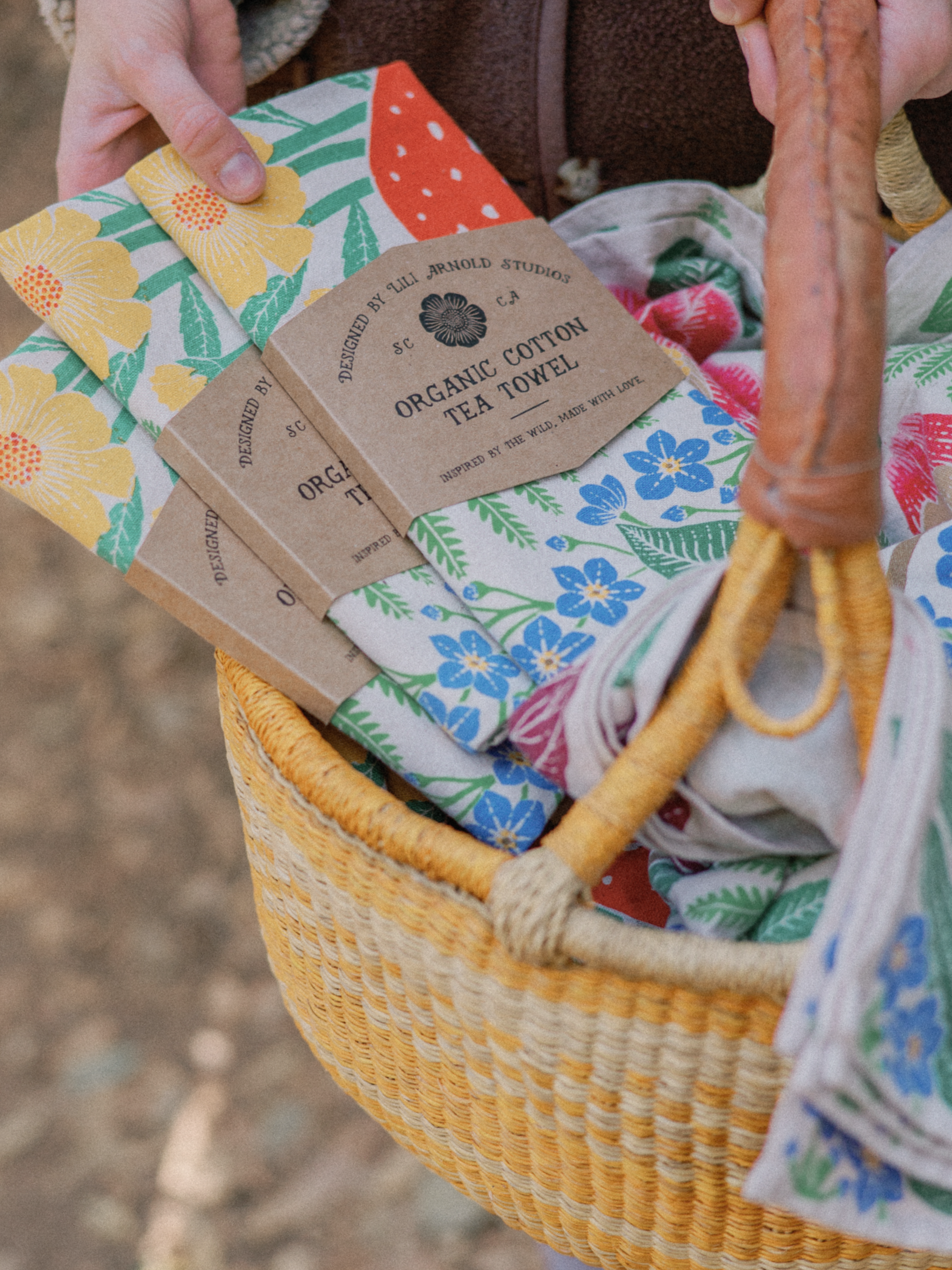 Lili Arnold - Wholesale Tea Towel - Organic Cotton Tea Towel - Forest Flora5