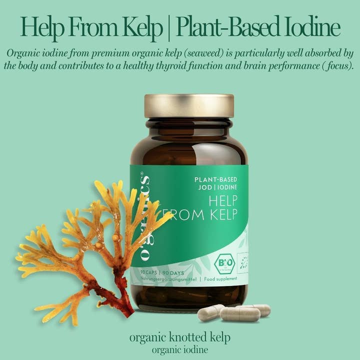 Ogaenics – Großhandel Nahrungsergänzungsmittel/Vitamin zum Einnehmen – HELP FROM KELP Plant-based Jod | Iodine