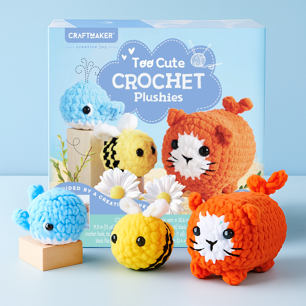 Hinkler USA - Vente Kit de bricolage - Peluches au crochet trop mignonnes de luxe1