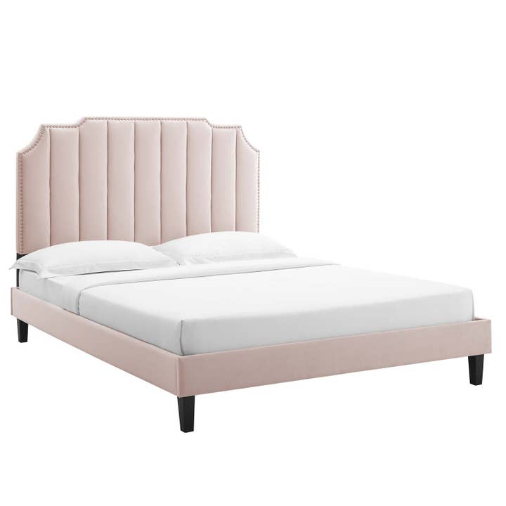 Colette Full Performance Velvet Platform Bed# for wholesale by Modway
