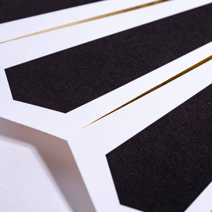 Gatherings by Curated Paperie - Wholesale Disposable Placemat - Celebration Chic Black with Gold Foil Paper Placemat