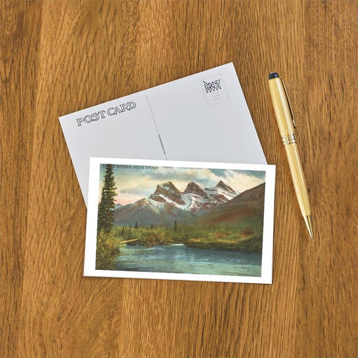 Found Image Press - Wholesale Postcard - Postcard CN-02 Three Sisters, Near Banff, Alberta, Canada1