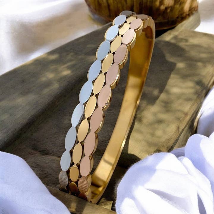 TOURMALYN - Wholesale Bangle Bracelet - "LOUCAS" stainless steel bracelet3