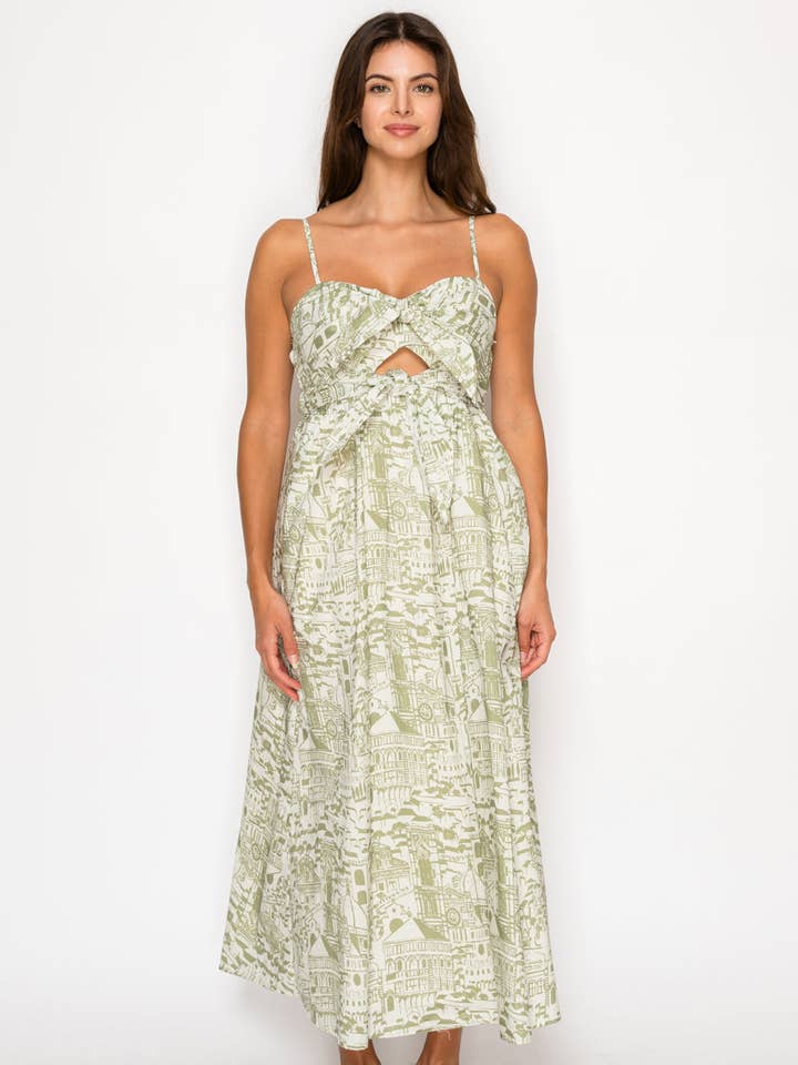 Verdant Bellezza Maxikleid für den Großhandel von Meet me in Santorini