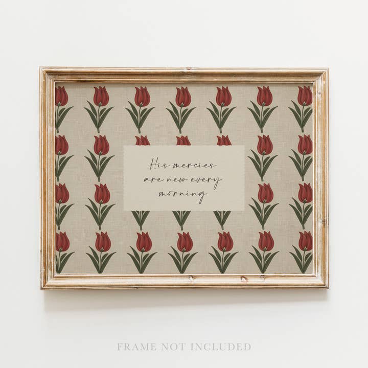 Ses Miséricordes Art Chrétien Imprimé, Toile, Décor, Printemps 2026 pour la vente par Rooted in Truth