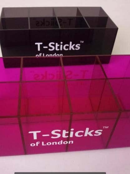 T-Sticks Stand holds 80 Bulk Sticks colour: PINK or BLACK for wholesale by T-Sticks