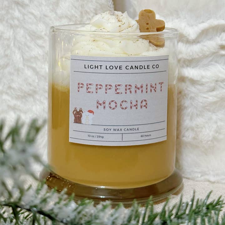 Light Love Candle Company - Wholesale Jar/Filled Candle - Peppermint Mocha