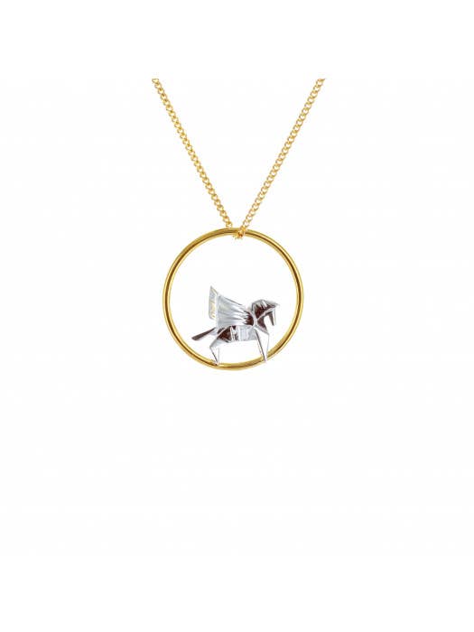 Pegasus Short Circle Necklace for wholesale by Origami Jewellery