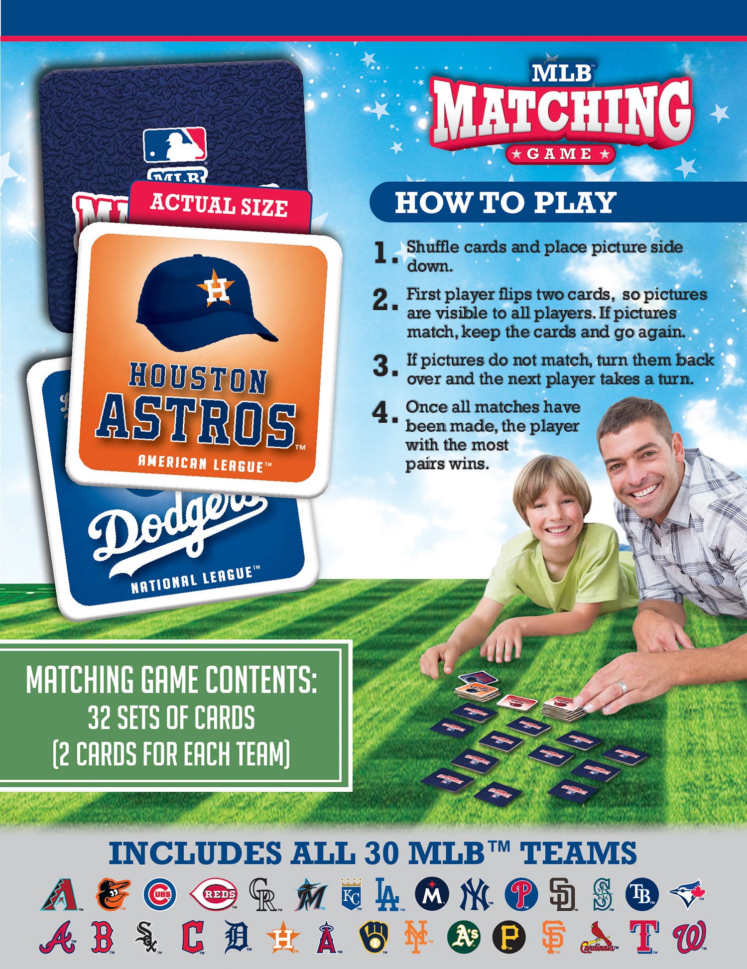 Masterpieces Puzzles - Wholesale Card Game - MLB - League Matching Game2