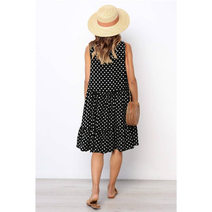 Sharon Tatem Fashion LLC - Wholesale Dress - Women's - Dress Sexy Boho Beach Sundress Women Floral Printed Polka Dot72