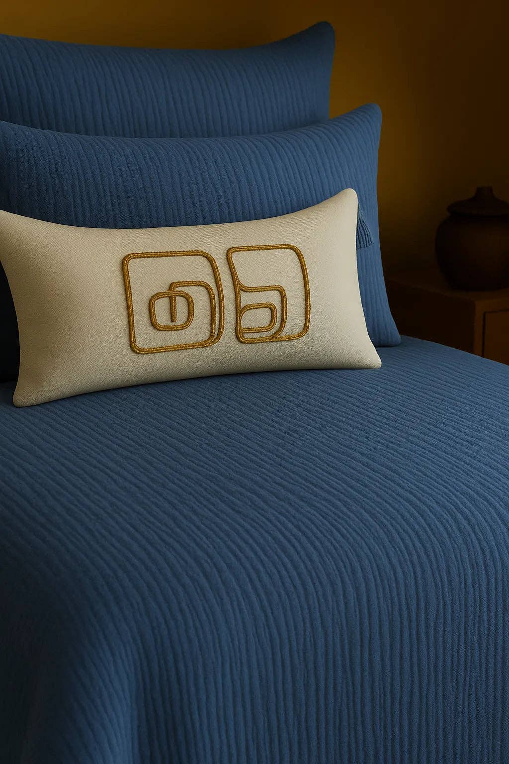 Creative Home - Vendita all'ingrosso Coperta - Coperta in Mussola di Cotone - Blu Profondo2