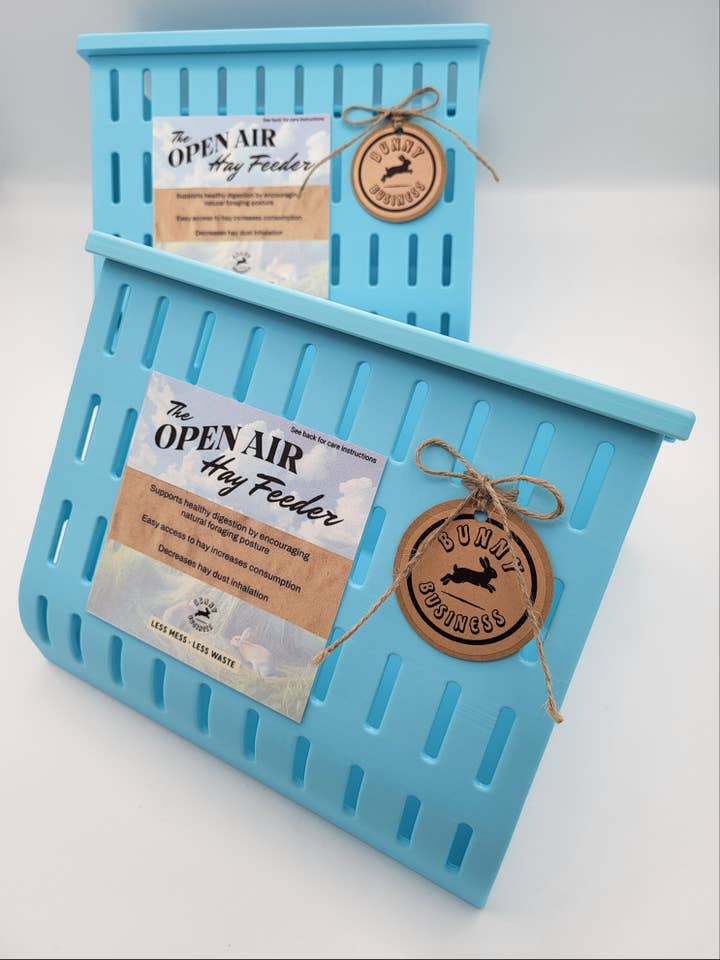 Matte Pastel Open Air Hay Feeder Wholesale Pack (set of 2) for wholesale by Bunny Business