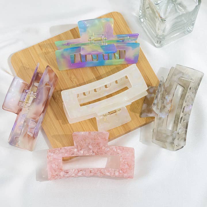 4,13 Zoll großer Klauenclip aus Azetat, umweltfreundlich für den Großhandel von TheDivaSoap