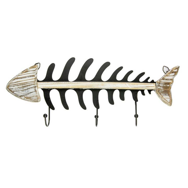 Nauticalia – wholesale Wall hook – Fish Bones Coat Hook, 40cm