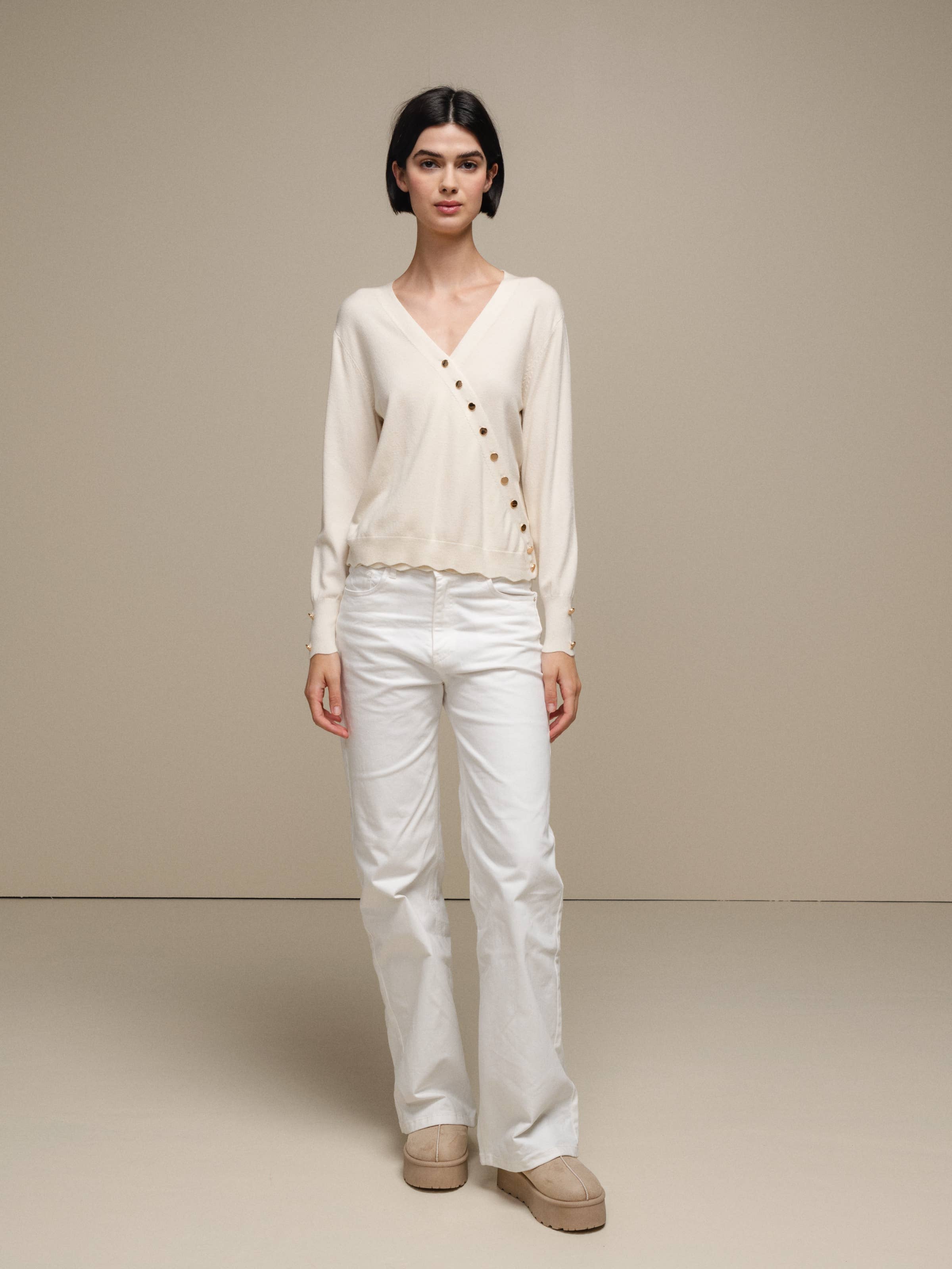 SMF - Wholesale Knit Sweater - Women's - 249186 - CACHE COEUR 50%VI 28%NY 22%PE12