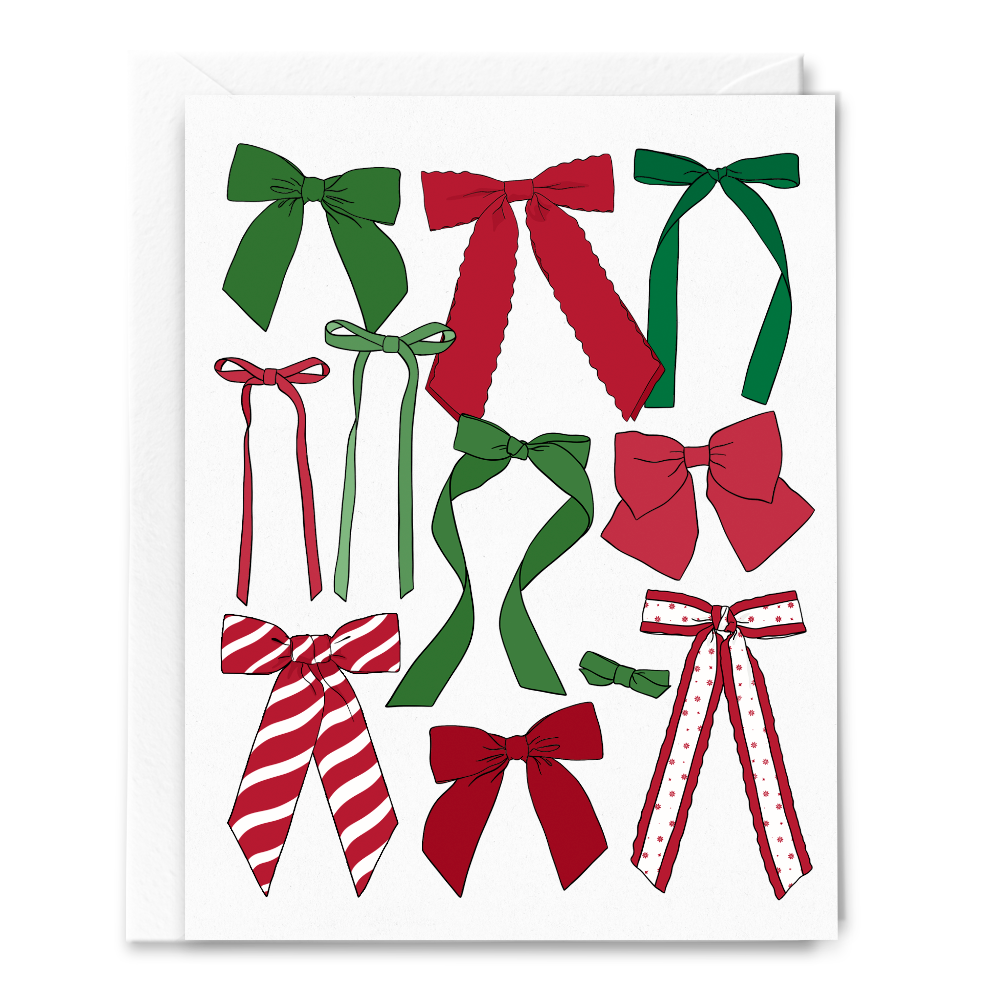 Wholesale Christmas Bows Card for your store Faire