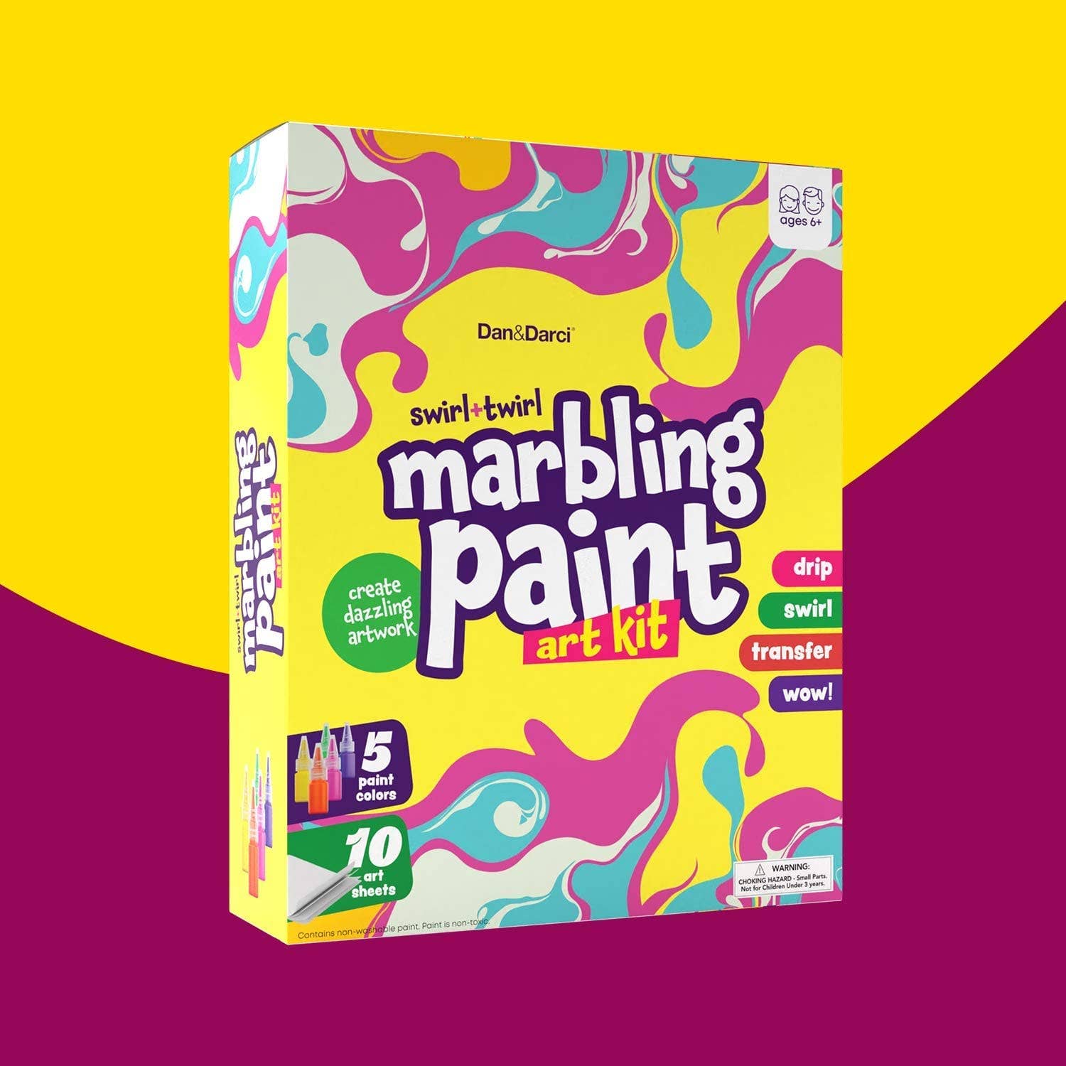 Dan&Darci - Wholesale Art Set - Kids & Baby - Dan&Darci Marbling Paint Art Kit for Kids7
