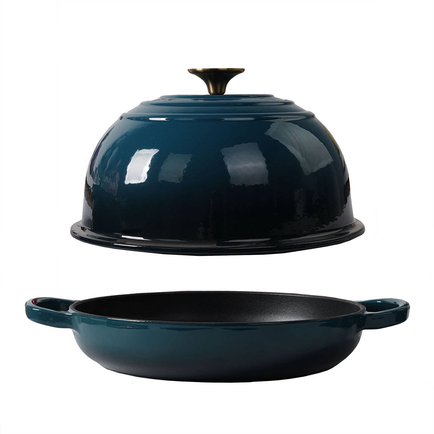 Crucible Cookware - Wholesale Bread Pan - Enameled Cast Iron Bread Pan, Oven Form - Dark Teal Blue5