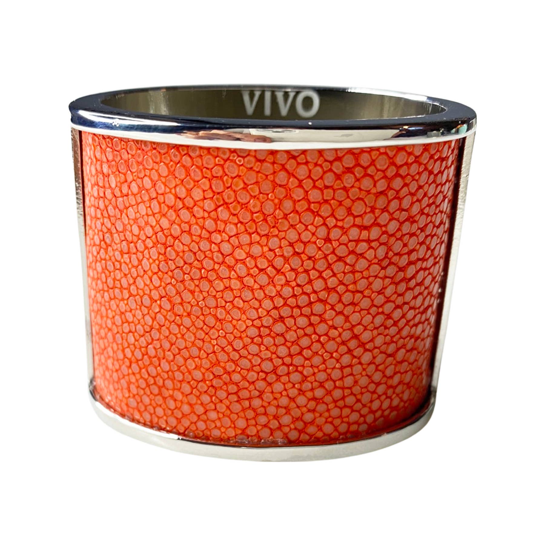 VIVO - Wholesale Napkin Ring - Genuine Shagreen Inlay Silver Napkin Ring9