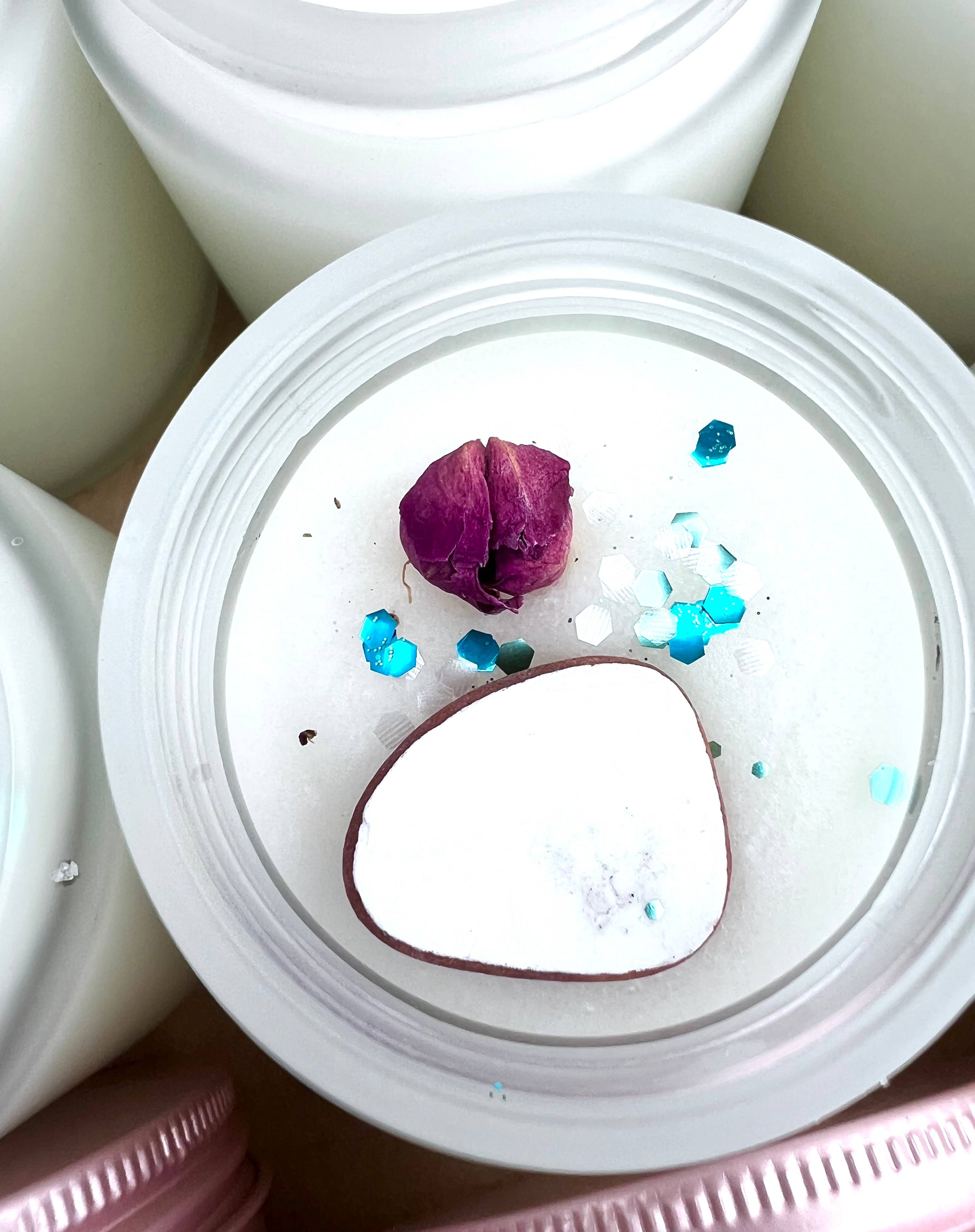 Fairyland Glade - Wholesale Body Scrub/Exfoliant - Sea Spray & Beach Rose Sea Glass Topped Sugar Scrub2