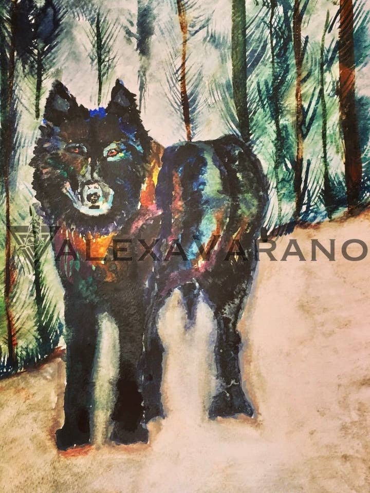 Timber Wolf Print for wholesale by Third Wolf Designs