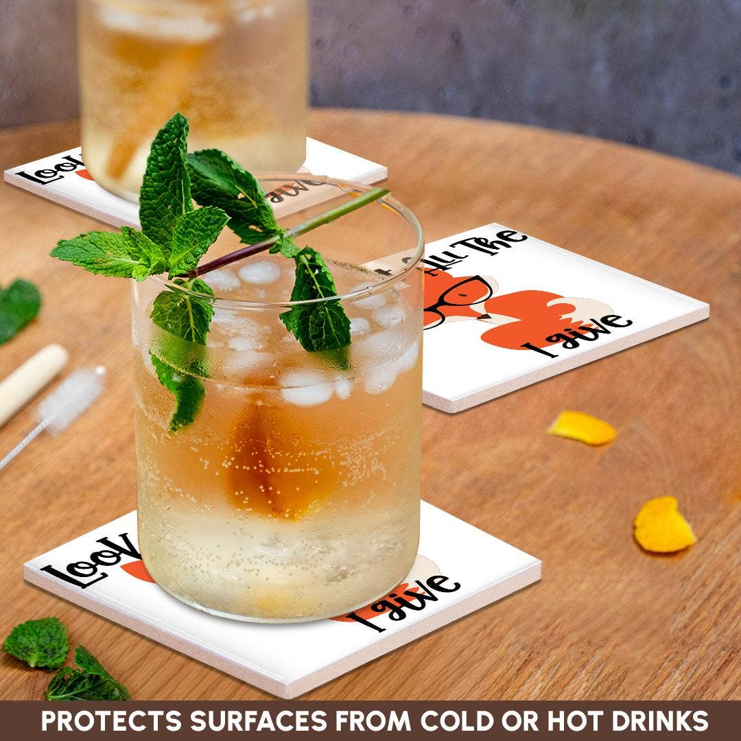 3dRose - Vendita all'ingrosso Sottobicchiere - 3dRose, Guarda Tutte le Volpi che Do, Sottobicchiere2