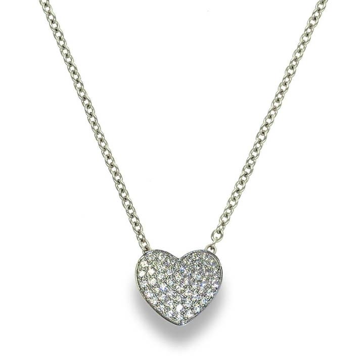 Touch Heart Necklace- Click for Color Options for wholesale by Liza Schwartz Jewelry