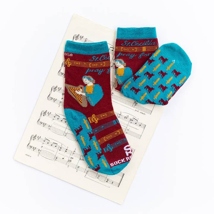 Sock Religious - Wholesale Socks - Kids - St. Cecilia Kids Socks