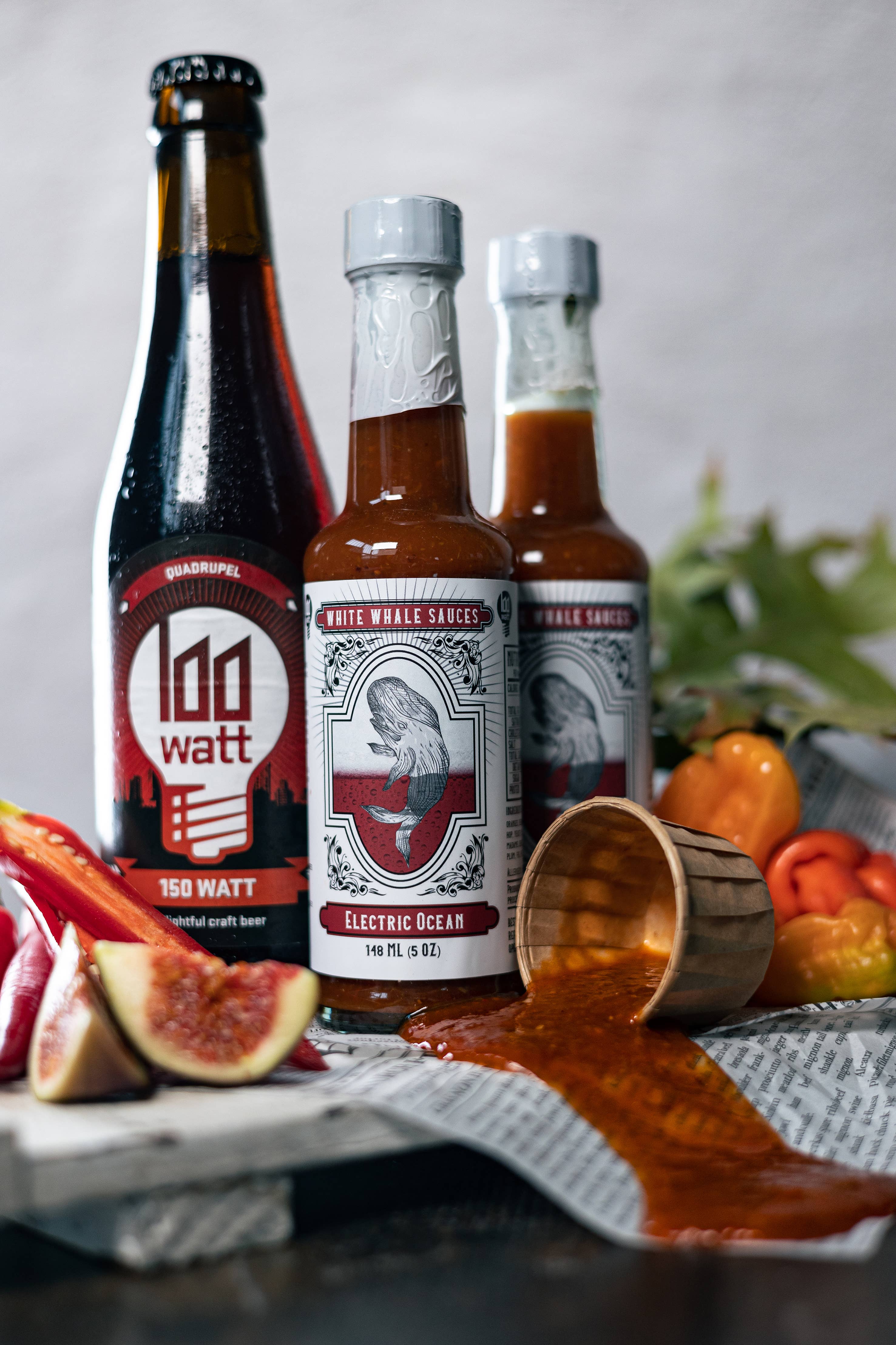 White Whale Sauces – Engroshandel Hot sauce – Electric Ocean hot sauce fra White Whale Sauces og 100 Watt Brewery1