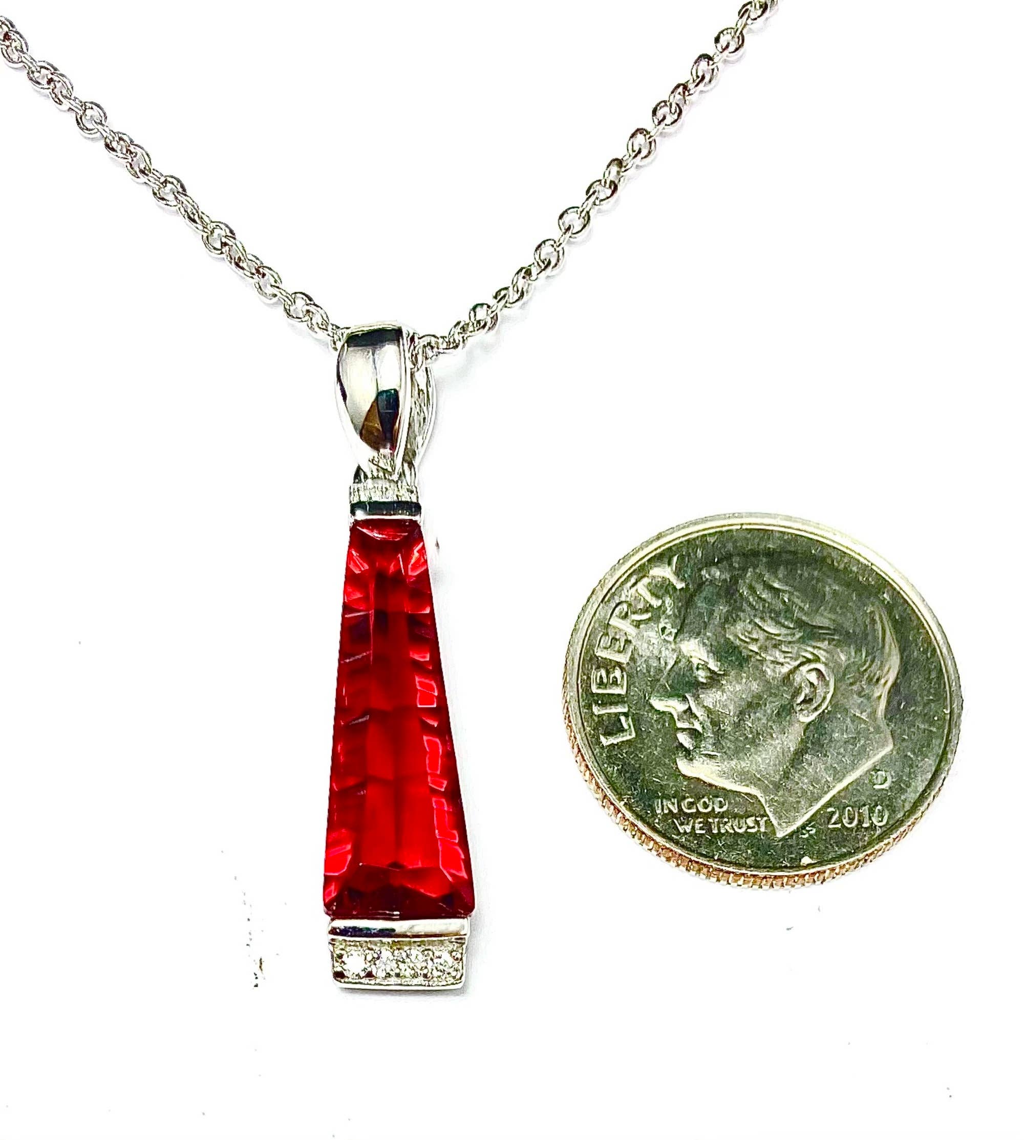 Twan Kee Jewelry - Wholesale Pendant/Charm Necklace - Fancy Cut Helenite & CZ Sterling Silver Pendant3