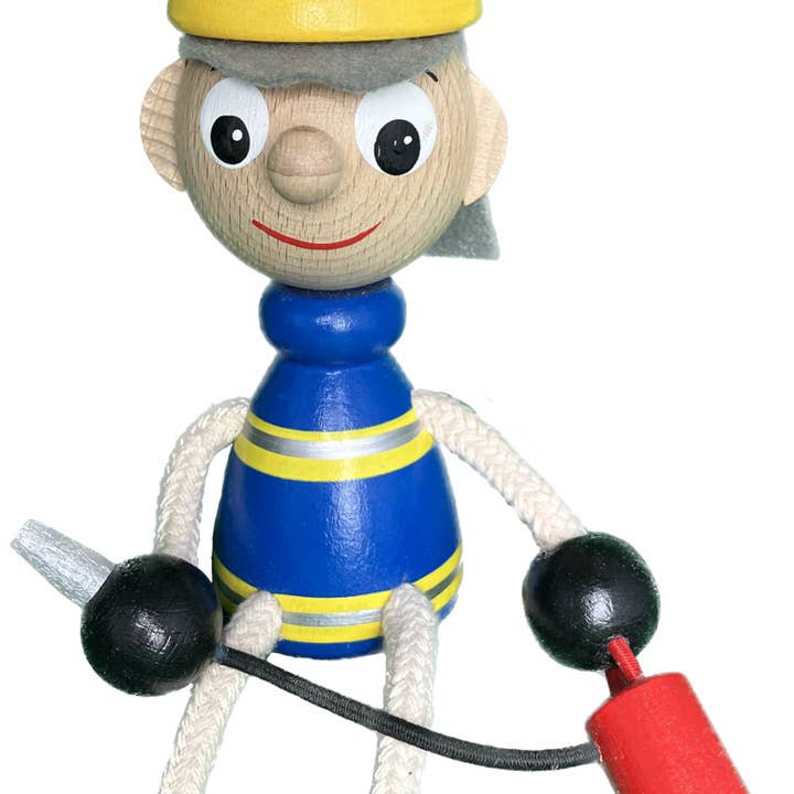 Toywood - Wholesale Wood Toy - Kids - Wooden Magnet - Fireman - Handcrafted