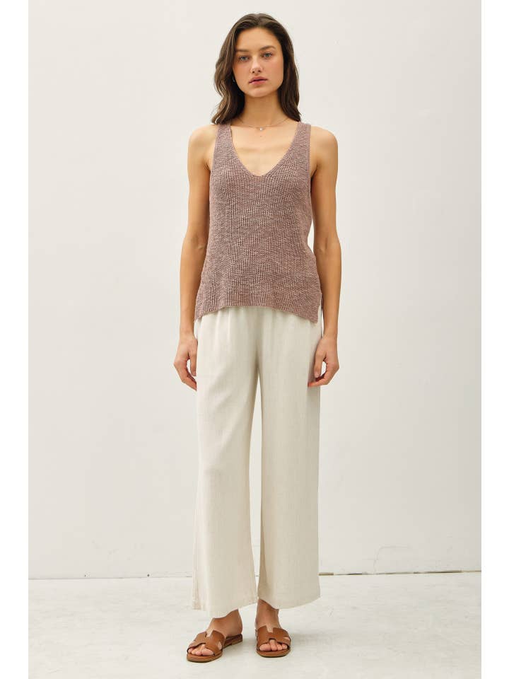 Be Cool - Wholesale Tank Top - Women's - LIGHTWEIGHT, KNIT RACERBACK V-NECK TANK