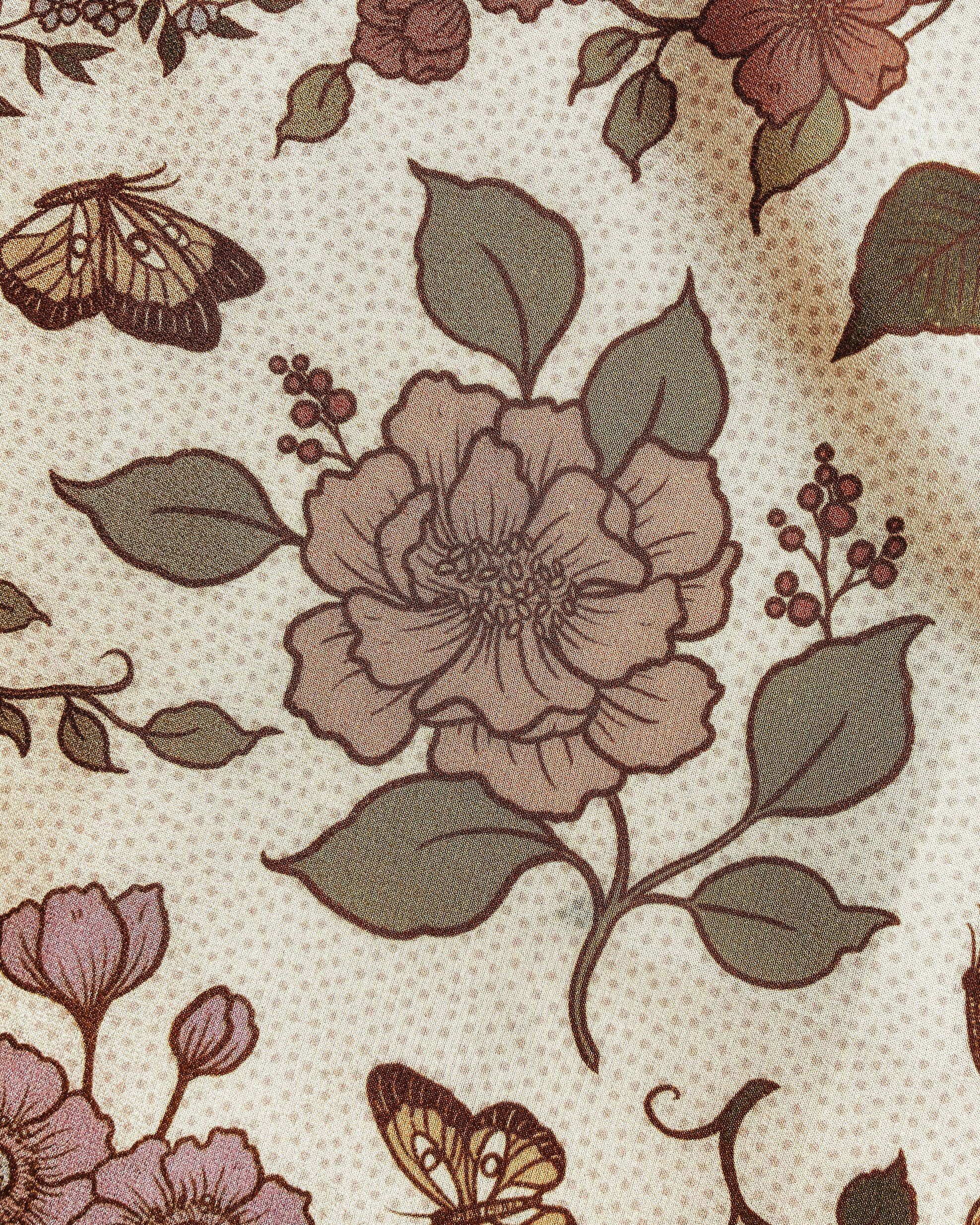 Flora West Design - Wholesale Bandana - Women's - 100% Silk Bandana Western Floral & Butterfly  – 23” Square11