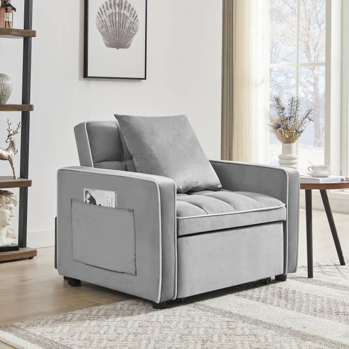 BlakOutlet - Wholesale Sofa - Three-in-one sofa bed chair folding sofa bed adjustable back into a sofa recliner