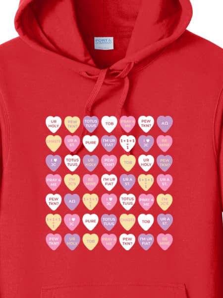 Sweat à capuche Candy Hearts pour la vente par Sock Religious