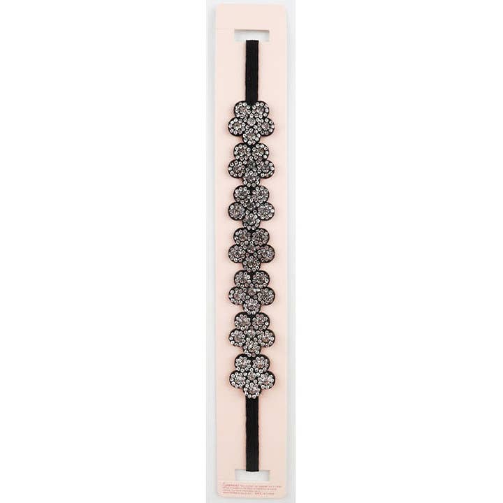 Sensibling Corp. - Wholesale Fashion Headband - Women's - Flower Bling Stretchable Headband
1